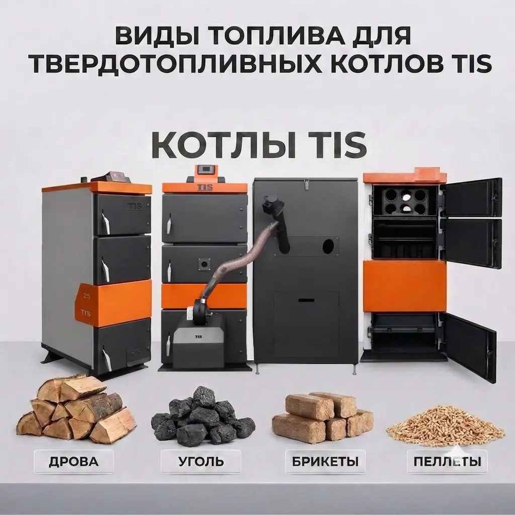 Виды топлива для твердотопливных котлов